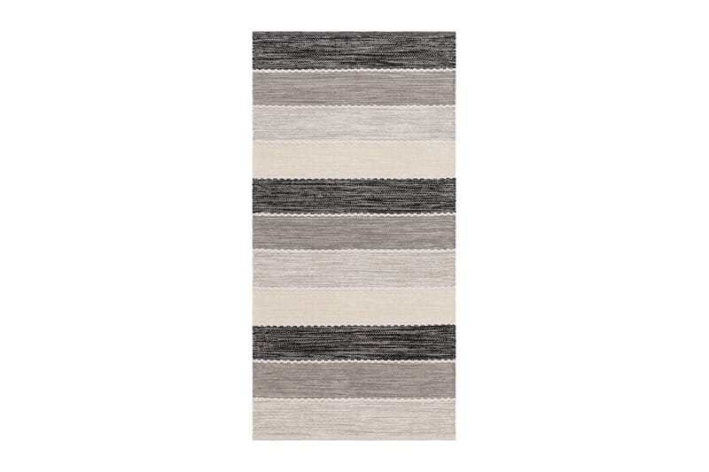 Lankamatto Båstad - 75x280 cm, Musta - Kodintekstiilit & matot - Matto - Moderni matto - Puuvillamatto
