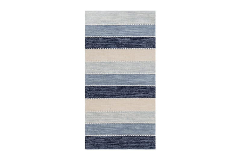 Lankamatto Båstad - 75x280 cm, Sininen - Kodintekstiilit & matot - Matto - Moderni matto - Puuvillamatto