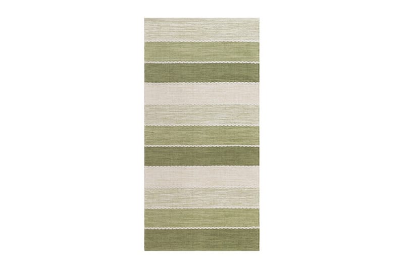 Lankamatto Båstad - 75x280 cm, Vihreä - Kodintekstiilit & matot - Matto - Moderni matto - Puuvillamatto