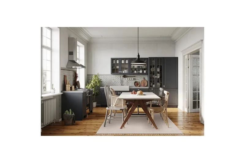 Lankamatto Line - 130x190 cm, Greige - Kodintekstiilit & matot - Matto - Moderni matto - Puuvillamatto