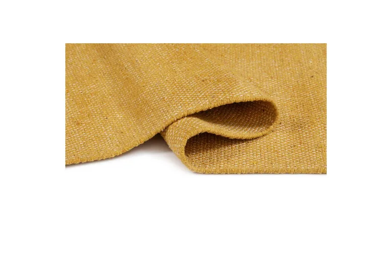 Lankamatto Line - 130x190 cm, Keltainen - Kodintekstiilit & matot - Matto - Moderni matto - Puuvillamatto