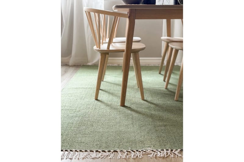 Lankamatto Line - 130x190 cm, Vihreä - Kodintekstiilit & matot - Matto - Moderni matto - Puuvillamatto