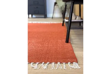 Lankamatto Line - 160x230 cm, Terrakotta - Kodintekstiilit & matot - Matto - Moderni matto - Puuvillamatto