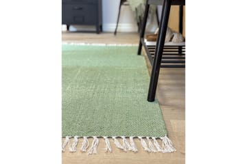 Lankamatto Line - 160x230 cm, Vihreä - Kodintekstiilit & matot - Matto - Moderni matto - Puuvillamatto