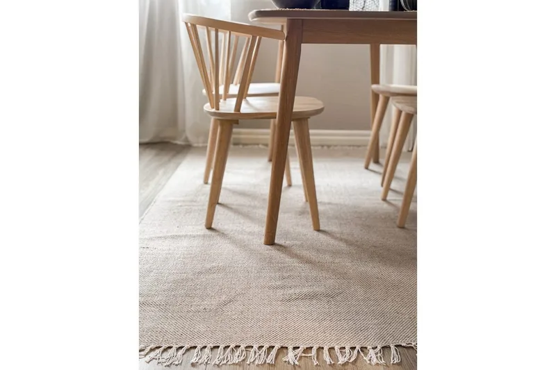 Lankamatto Line - 200x300 cm, Greige - Kodintekstiilit & matot - Matto - Moderni matto - Puuvillamatto