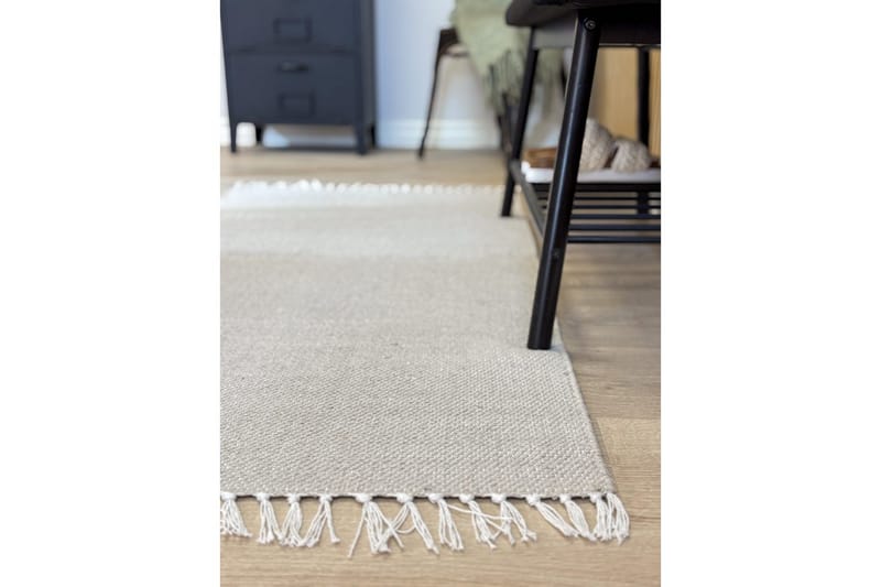 Lankamatto Line - 200x300 cm, Greige - Kodintekstiilit & matot - Matto - Moderni matto - Puuvillamatto