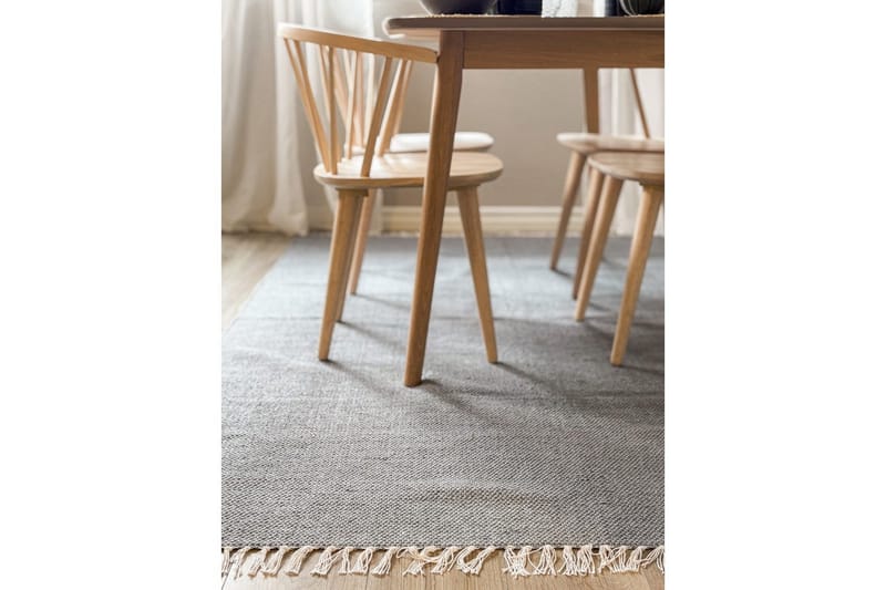 Lankamatto Line - 200x300 cm, Kyyhkynsininen - Kodintekstiilit & matot - Matto - Moderni matto - Puuvillamatto