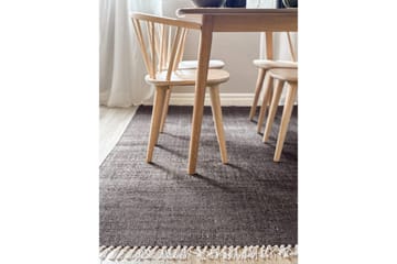 Lankamatto Line - 200x300 cm, Suklaa - Kodintekstiilit & matot - Matto - Moderni matto - Puuvillamatto