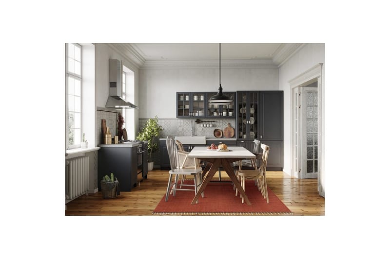 Lankamatto Line - 200x300 cm, Terrakotta - Kodintekstiilit & matot - Matto - Moderni matto - Puuvillamatto