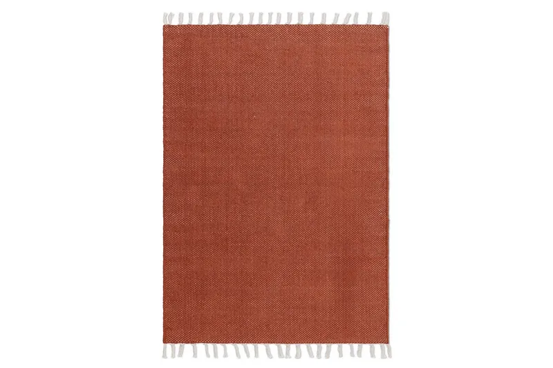 Lankamatto Line - 200x300 cm, Terrakotta - Kodintekstiilit & matot - Matto - Moderni matto - Puuvillamatto