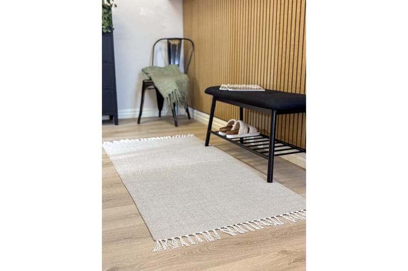 Lankamatto Line - 75x220 cm, Greige - Kodintekstiilit & matot - Matto - Moderni matto - Puuvillamatto