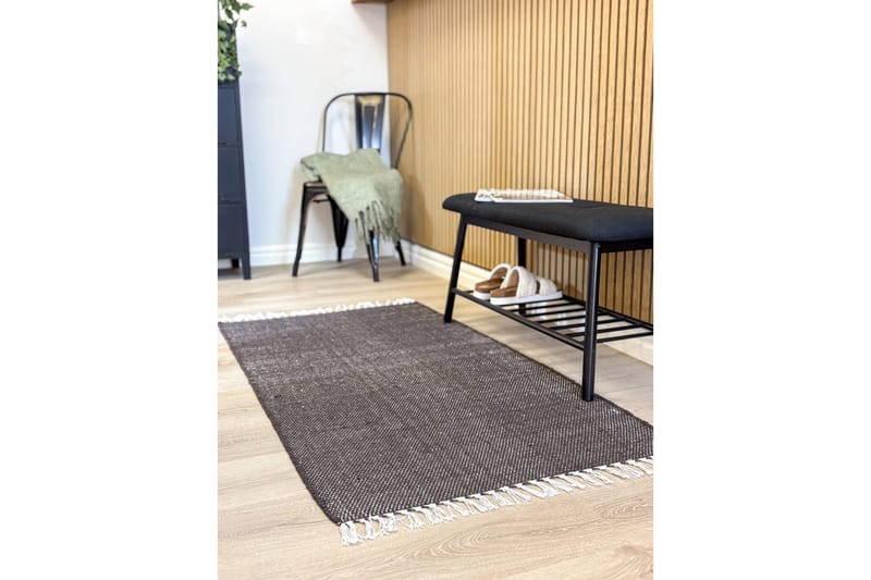 Lankamatto Line - 75x220 cm, Suklaa - Kodintekstiilit & matot - Matto - Moderni matto - Puuvillamatto