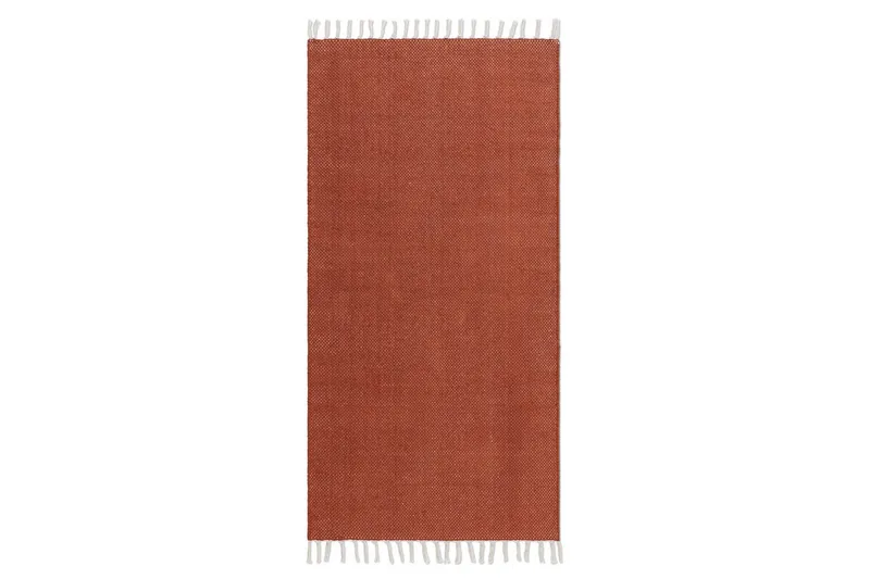 Lankamatto Line - 75x220 cm, Terrakotta - Kodintekstiilit & matot - Matto - Moderni matto - Puuvillamatto