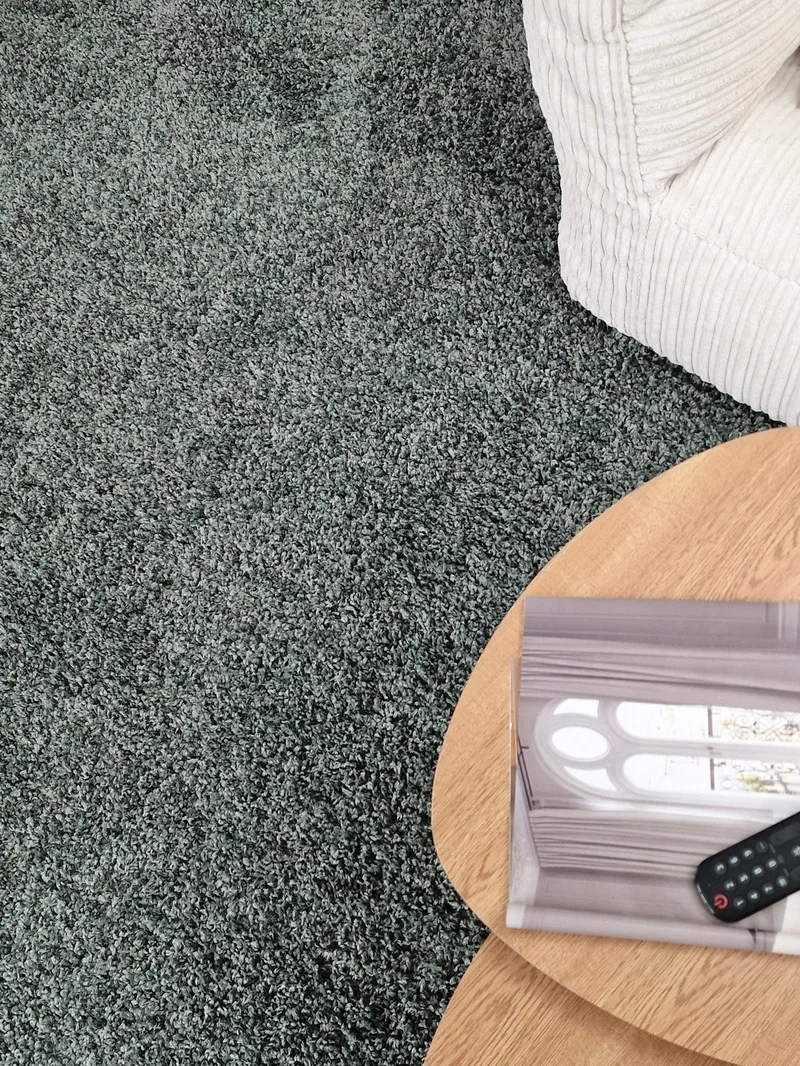 Lounge käytävämatto 80x250 cm suorakaide - Vihreä - Kodintekstiilit & matot - Matto - Moderni matto - Nukkamatto