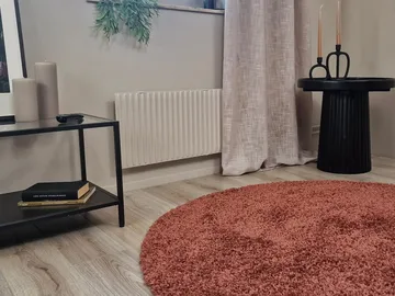 Lounge nukkamatto pyöreä 240 cm - Kupari - Kodintekstiilit & matot - Matto - Moderni matto - Nukkamatto