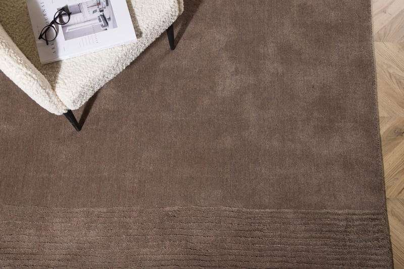 Matteo Villamatto 250x350 cm Suorakulmainen - Ruskea - Kodintekstiilit & matot - Matto - Moderni matto - Villamatto