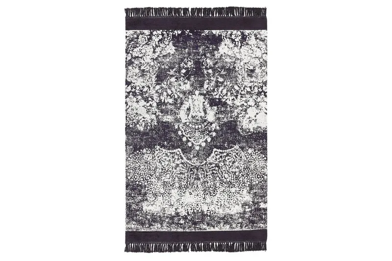 Matto Akarsu - Violetti, valkoinen, 140x200 cm - Kodintekstiilit & matot - Matto - Moderni matto - Viskoosimatto & keinosilkkimatto