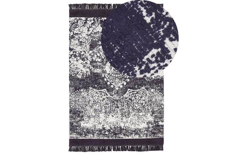 Matto Akarsu - Violetti, valkoinen, 160x230 cm - Kodintekstiilit & matot - Matto - Moderni matto - Viskoosimatto & keinosilkkimatto