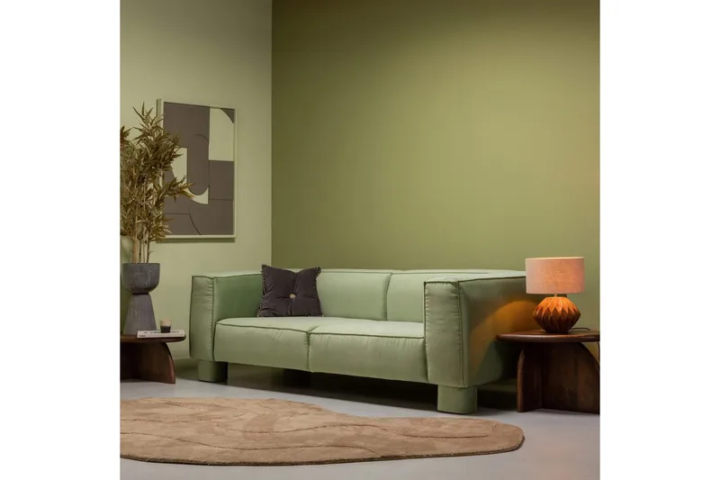 Matto Alya - Vaaleanruskea - Kodintekstiilit & matot - Matto - Moderni matto - Villamatto