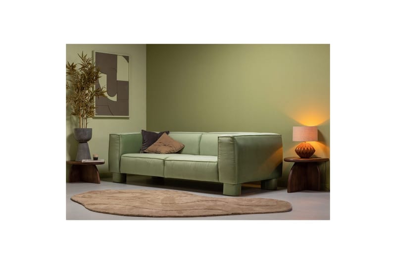 Matto Alya - Vaaleanruskea - Kodintekstiilit & matot - Matto - Moderni matto - Villamatto