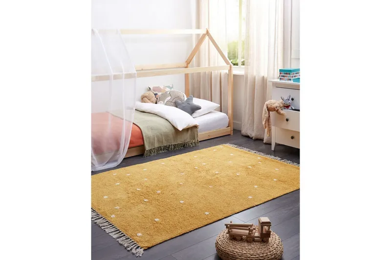 Matto Astaf - Keltainen - Kodintekstiilit & matot - Matto - Moderni matto - Puuvillamatto