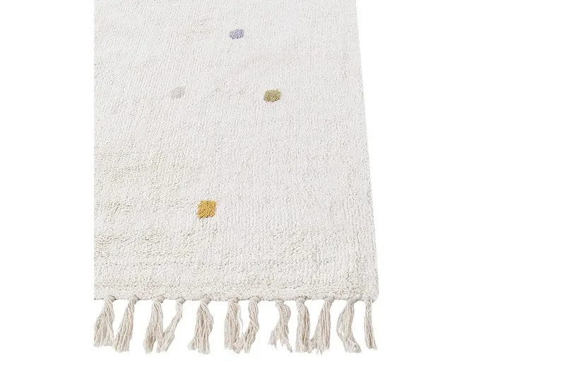 Matto Astaf - Valkoinen - Kodintekstiilit & matot - Matto - Moderni matto - Puuvillamatto