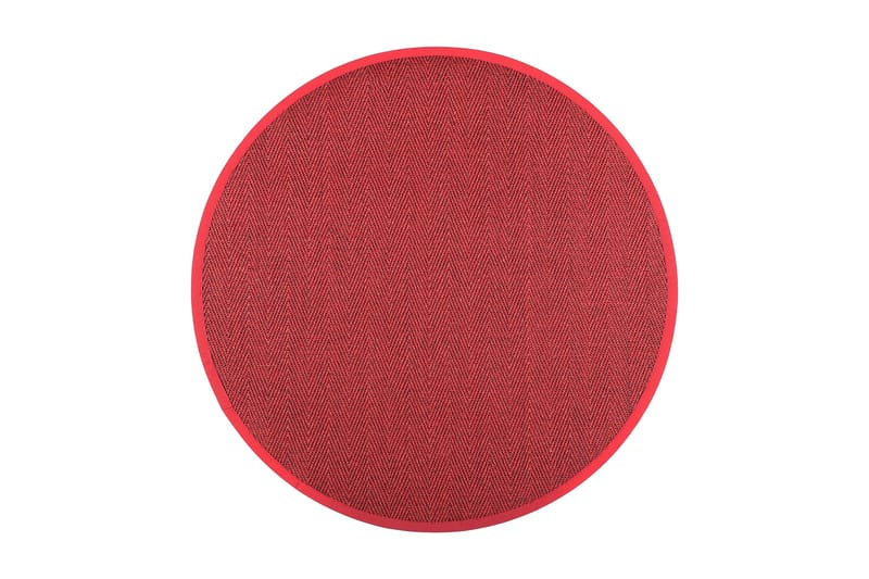 Matto Barrakuda Pyöreä 160 cm Punainen - VM Carpet - Kodintekstiilit & matot - Matto - Moderni matto - Sisalmatto