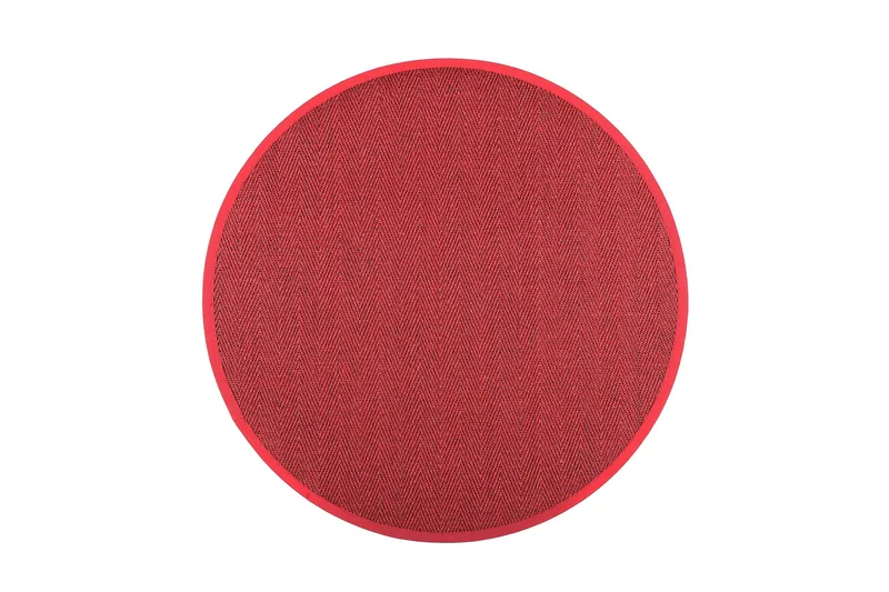 Matto Barrakuda Pyöreä 200 cm Punainen - VM Carpet - Kodintekstiilit & matot - Matto - Moderni matto - Sisalmatto