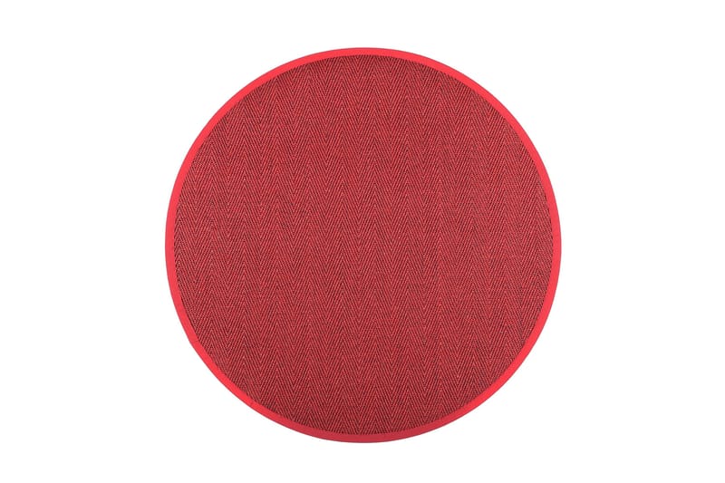 Matto Barrakuda Pyöreä 133 cm Punainen - VM Carpet - Kodintekstiilit & matot - Matto - Moderni matto - Sisalmatto