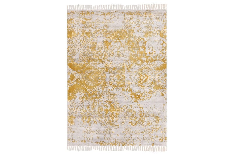 Matto Boyali - Beige, Keltainen, 140x200 cm - Kodintekstiilit & matot - Matto - Moderni matto - Viskoosimatto & keinosilkkimatto