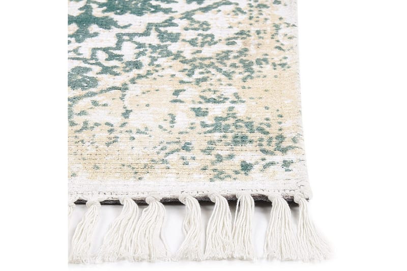 Matto Boyali - Beige, Vihreä, 80x150 cm - Kodintekstiilit & matot - Matto - Moderni matto - Viskoosimatto & keinosilkkimatto