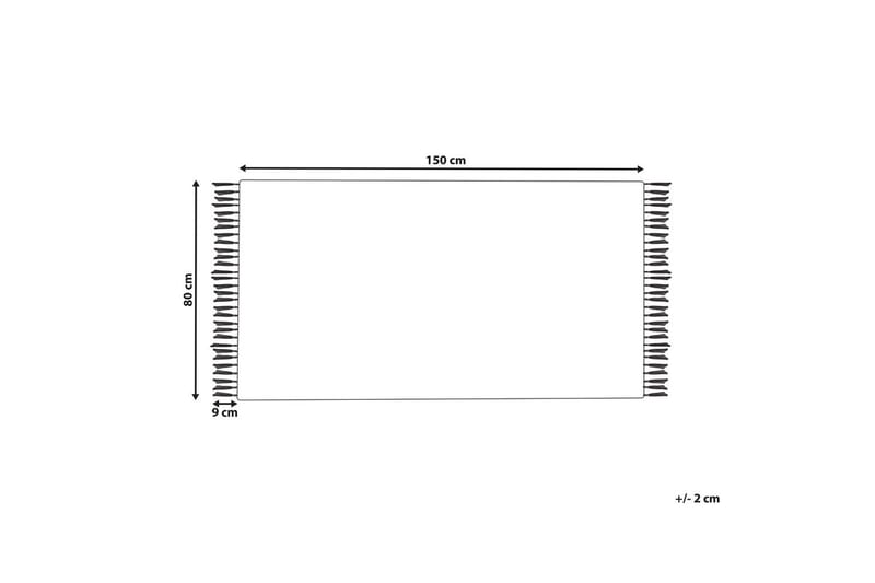 Matto Boyali - Beige, Vihreä, 80x150 cm - Kodintekstiilit & matot - Matto - Moderni matto - Viskoosimatto & keinosilkkimatto