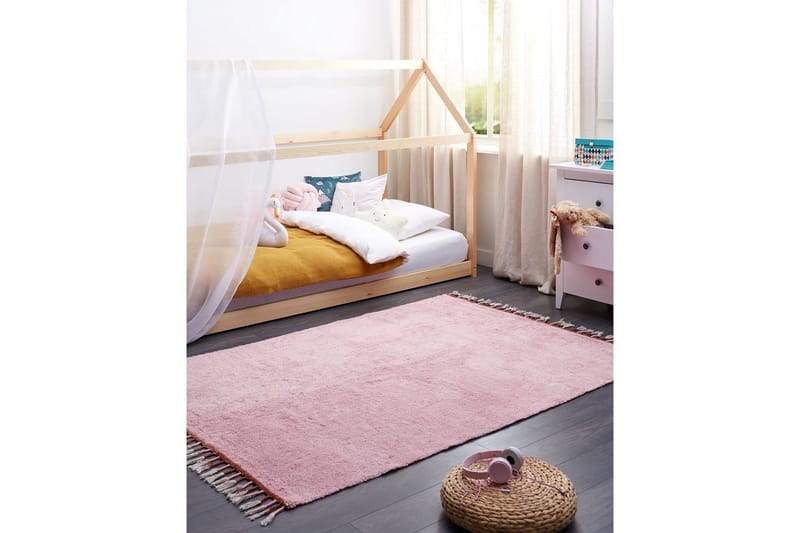Matto Caparli - Vaaleanpunainen - Kodintekstiilit & matot - Matto - Moderni matto - Puuvillamatto