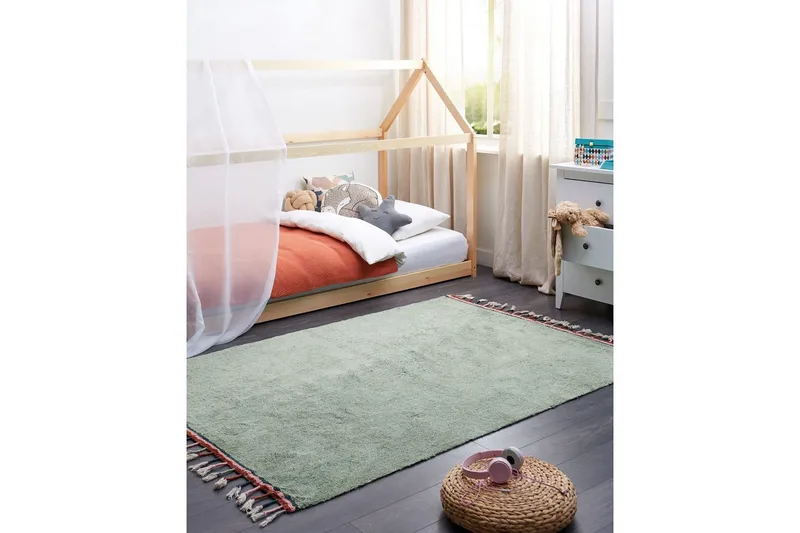 Matto Caparli - Vihreä - Kodintekstiilit & matot - Matto - Moderni matto - Puuvillamatto