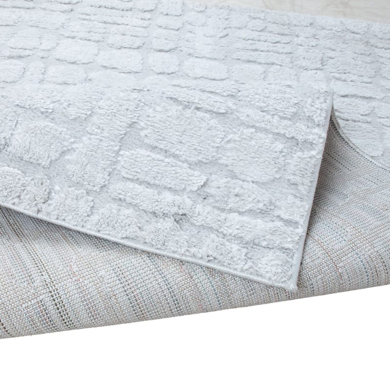 Matto Corvi 120x120 cm - Harmaa - Kodintekstiilit & matot - Matto - Moderni matto - Wilton-matto