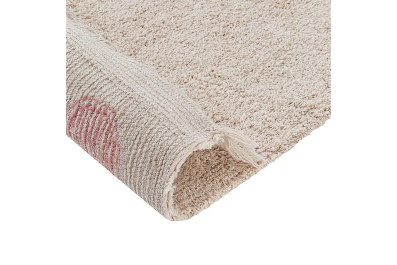 Matto Dardere - Beige, Vaaleanpunainen - Kodintekstiilit & matot - Matto - Moderni matto - Puuvillamatto