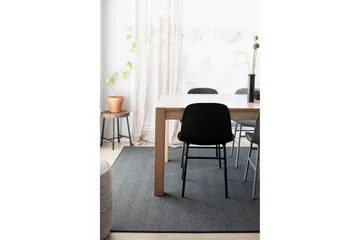 Matto Elsa 80x250 cm Musta - VM Carpet - Kodintekstiilit & matot - Matto - Moderni matto - Villamatto