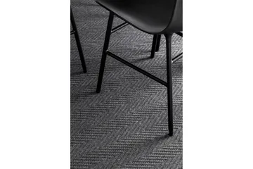 Matto Elsa 80x250 cm Musta - VM Carpet - Kodintekstiilit & matot - Matto - Moderni matto - Villamatto