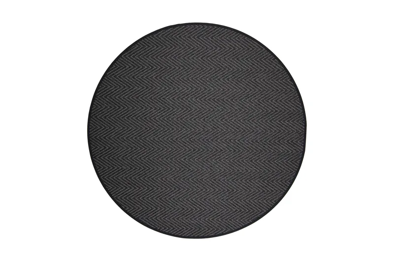 Matto Elsa Pyöreä 160 cm Musta - VM Carpet - Kodintekstiilit & matot - Matto - Moderni matto - Villamatto