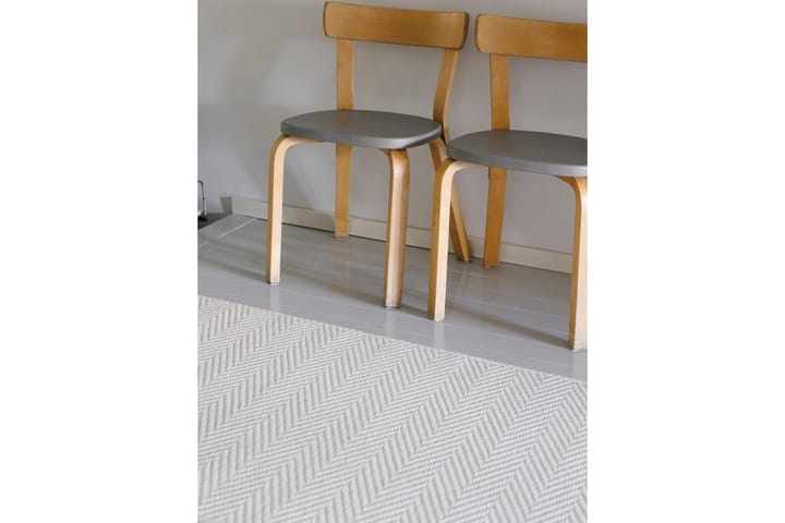 Matto Elsa Pyöreä 160 cm Valkoinen - VM Carpet - Villamatto