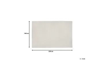 Matto Erzin 160x230 cm - Valkoinen - Kodintekstiilit & matot - Matto - Moderni matto - Villamatto