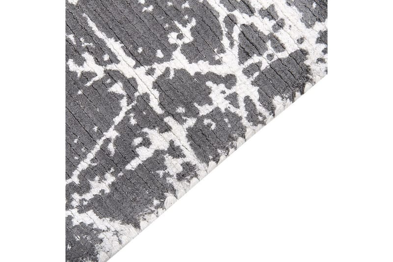 Matto Hanli - Harmaa, valkoinen, 140x200 cm - Kodintekstiilit & matot - Matto - Moderni matto - Viskoosimatto & keinosilkkimatto