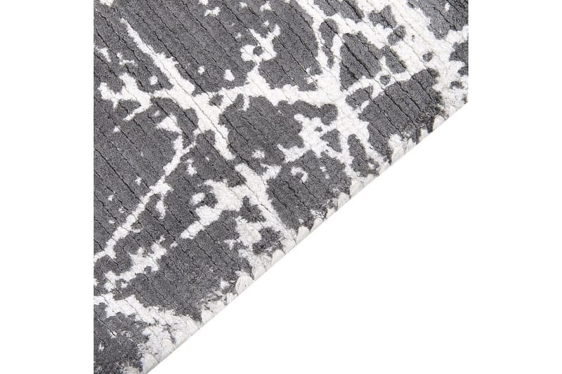 Matto Hanli - Harmaa, valkoinen, 160x230 cm - Kodintekstiilit & matot - Matto - Moderni matto - Viskoosimatto & keinosilkkimatto