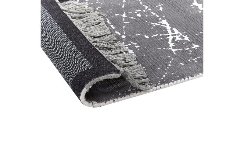 Matto Hanli - Harmaa, valkoinen, 80x150 cm - Kodintekstiilit & matot - Matto - Moderni matto - Viskoosimatto & keinosilkkimatto