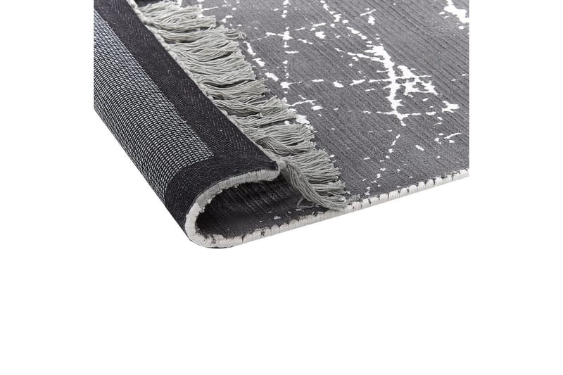 Matto Hanli - Harmaa, valkoinen, 80x150 cm - Kodintekstiilit & matot - Matto - Moderni matto - Viskoosimatto & keinosilkkimatto