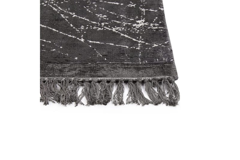 Matto Hanli - Tummanharmaa, valkoinen, 160x230 cm - Kodintekstiilit & matot - Matto - Moderni matto - Viskoosimatto & keinosilkkimatto