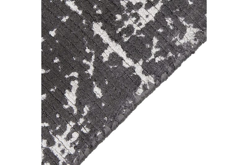 Matto Hanli - Tummanharmaa, valkoinen, 160x230 cm - Kodintekstiilit & matot - Matto - Moderni matto - Viskoosimatto & keinosilkkimatto