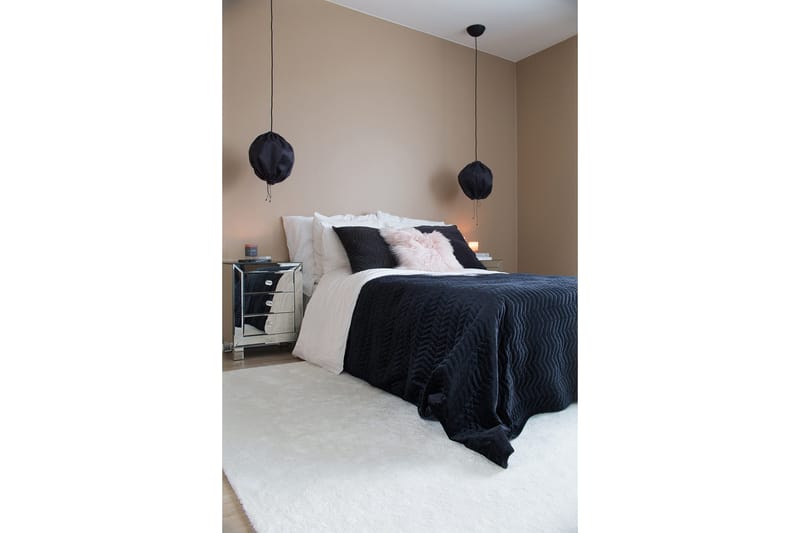 Matto Hattara Pyöreä 160 cm Valkoinen - VM Carpet - Kodintekstiilit & matot - Matto - Moderni matto - Nukkamatto