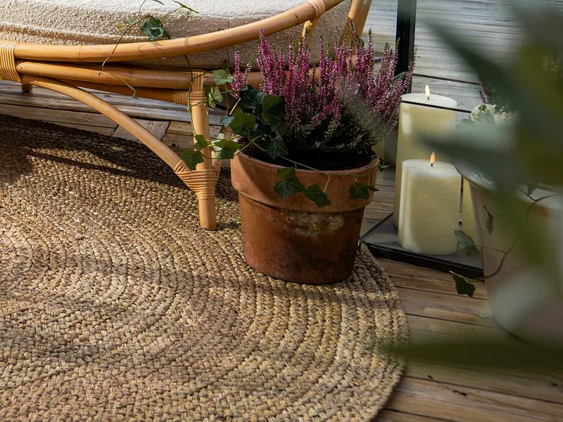 Matto Hillerstorp Amara - Luonnonväri - Kodintekstiilit & matot - Matto - Moderni matto - Juuttimatto & Hamppumatto