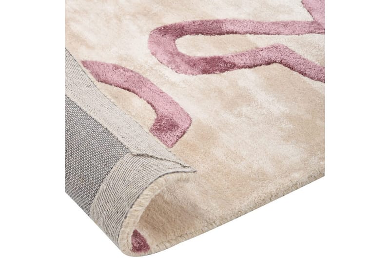 Matto Kappar - Beige, Vaaleanpunainen - Kodintekstiilit & matot - Matto - Moderni matto - Viskoosimatto & keinosilkkimatto